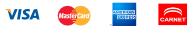 Tarjetas de crédito aceptadas